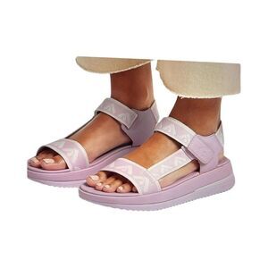 FITFLOP WEBBING BACK STRAP SANDALS. WILD LILAC